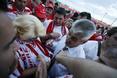 Los rojiblancos celebran el ascenso en Alcorc�n